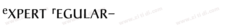 Expert Regular字体转换